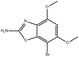 2-Benzothiazolamine, 7-bromo-4,6-dimethoxy- Structure