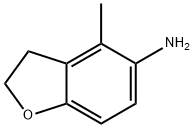 4-methyl-2,3-dihydro-1-benzofuran-5-amine 结构式