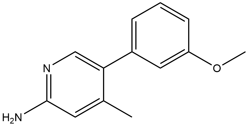 5-(3-Methoxyphenyl)-4-methyl-2-pyridinamine Structure