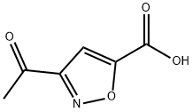 5-Isoxazolecarboxylic acid, 3-acetyl- Structure
