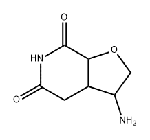 Furo[2,3-c]pyridine-5,7(4H,6H)-dione, 3-aminotetrahydro- Struktur
