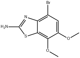 2-Benzothiazolamine, 4-bromo-6,7-dimethoxy- Structure
