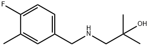 1-((4-氟-3-甲基苄基)氨基)-2-甲基丙烷-2-醇 结构式