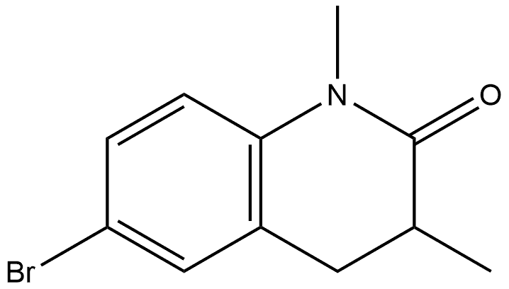 6-溴-1,3-二甲基-3,4-二氢喹啉-2(1H)-酮 结构式
