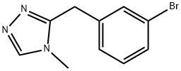 3-(3-bromobenzyl)-4-methyl-4H-1,2,4-triazole Structure
