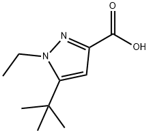 5-(1,1-Dimethylethyl)-1-ethyl-1H-pyrazole-3-carboxylic acid Structure