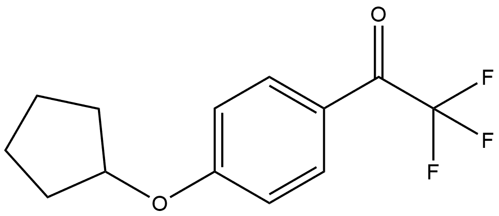 1-(4-(cyclopentyloxy)phenyl)-2,2,2-trifluoroethanone Structure
