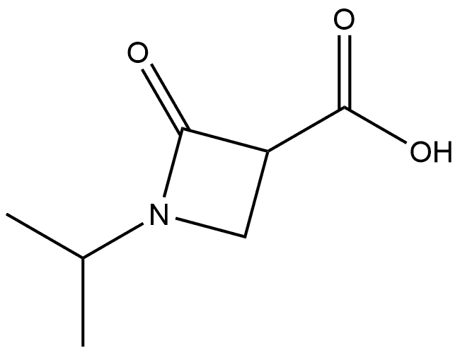 1-isopropyl-2-oxoazetidine-3-carboxylic acid Structure