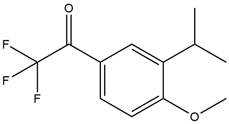 2,2,2-trifluoro-1-(3-isopropyl-4-methoxyphenyl)ethanone Structure