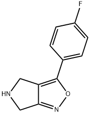 4H-Pyrrolo[3,4-c]isoxazole, 3-(4-fluorophenyl)-5,6-dihydro-,1369128-67-5,结构式