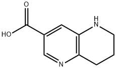 1,5-Naphthyridine-3-carboxylic acid, 5,6,7,8-tetrahydro- Struktur