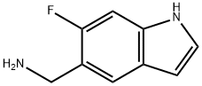 (6-fluoro-1H-indol-5-yl)methanamine Structure