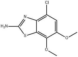 2-Benzothiazolamine, 4-chloro-6,7-dimethoxy- Structure