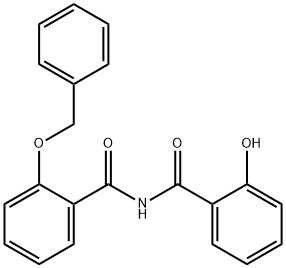 Benzamide, N-(2-hydroxybenzoyl)-2-(phenylmethoxy)- Structure
