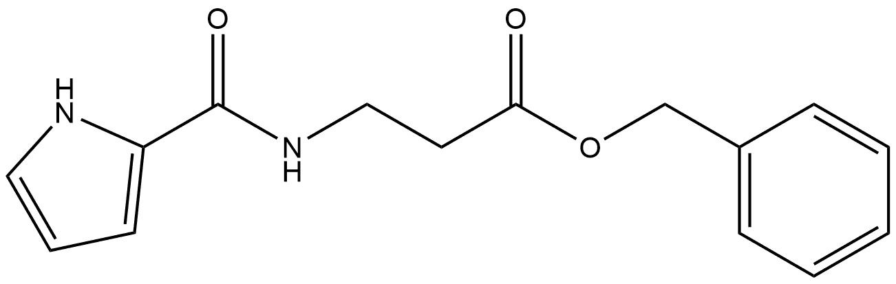 β-Alanine, N-(1H-pyrrol-2-ylcarbonyl)-, phenylmethyl ester