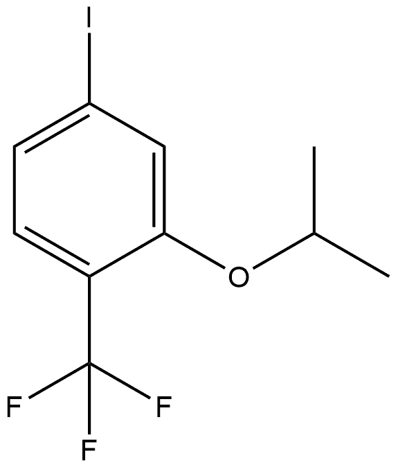 4-iodo-2-isopropoxy-1-(trifluoromethyl)benzene Struktur