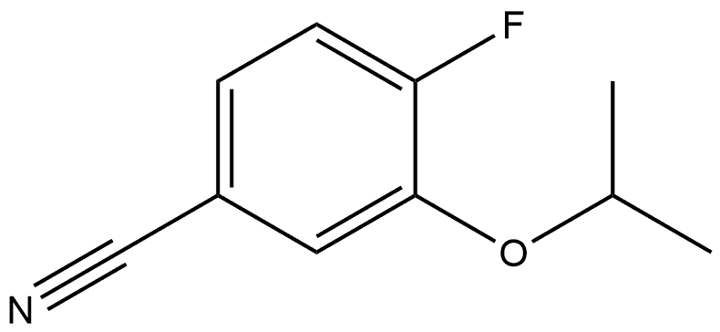 4-fluoro-3-isopropoxybenzonitrile Struktur