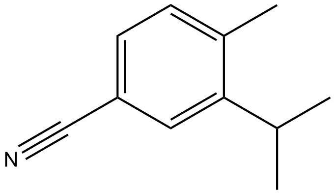 4-Methyl-3-(1-methylethyl)benzonitrile Structure