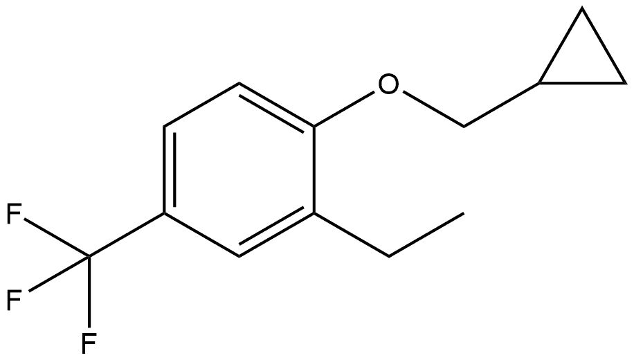 1-(Cyclopropylmethoxy)-2-ethyl-4-(trifluoromethyl)benzene 结构式