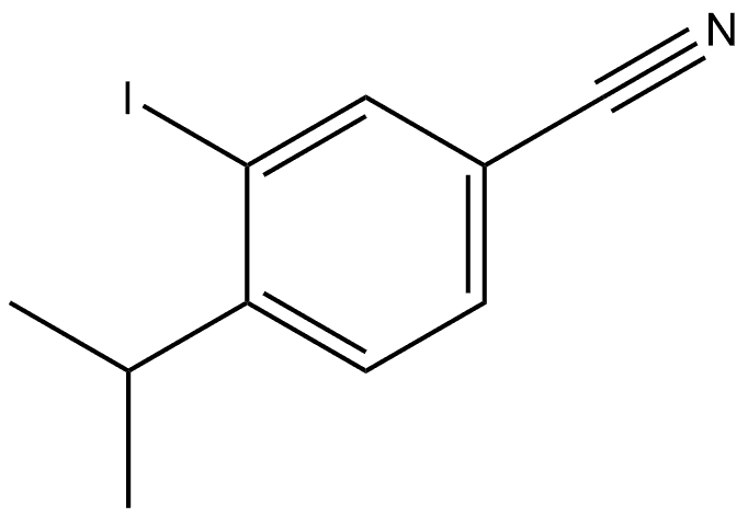 3-Iodo-4-(1-methylethyl)benzonitrile Struktur