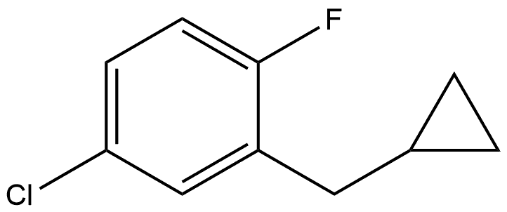 4-Chloro-2-(cyclopropylmethyl)-1-fluorobenzene,1369849-94-4,结构式
