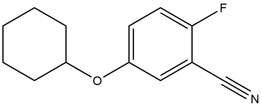 5-(Cyclohexyloxy)-2-fluorobenzonitrile,1369852-96-9,结构式