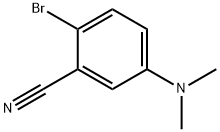 Benzonitrile, 2-bromo-5-(dimethylamino)- Struktur