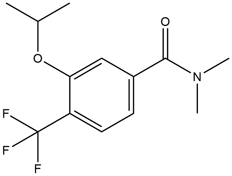 N,N-Dimethyl-3-(1-methylethoxy)-4-(trifluoromethyl)benzamide 结构式