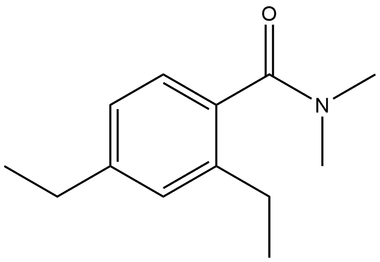 2,4-Diethyl-N,N-dimethylbenzamide Struktur