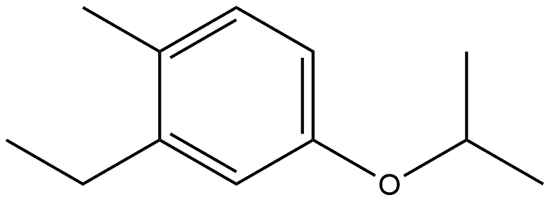 2-Ethyl-1-methyl-4-(1-methylethoxy)benzene Structure