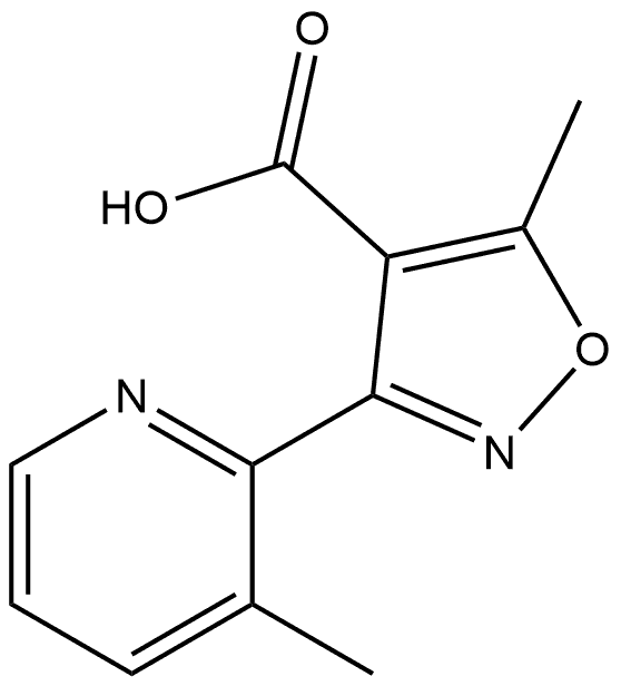 5-Methyl-3-(3-methyl-2-pyridyl)isoxazole-4-carboxylic Acid Structure