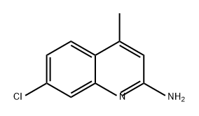 2-Quinolinamine, 7-chloro-4-methyl- Struktur