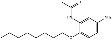 Acetamide, N-[5-amino-2-(octyloxy)phenyl]- Structure