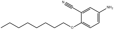 Benzonitrile, 5-amino-2-(octyloxy)- Structure