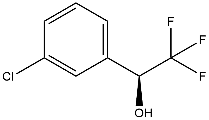 (S)-1-(3-chlorophenyl)-2,2,2-trifluoroethanol Struktur