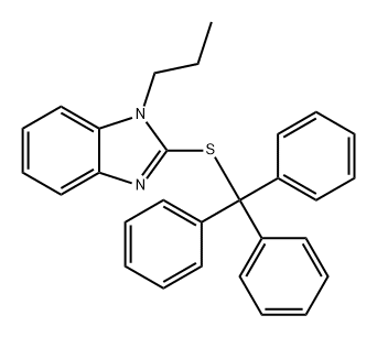 1H-Benzimidazole, 1-propyl-2-[(triphenylmethyl)thio]-