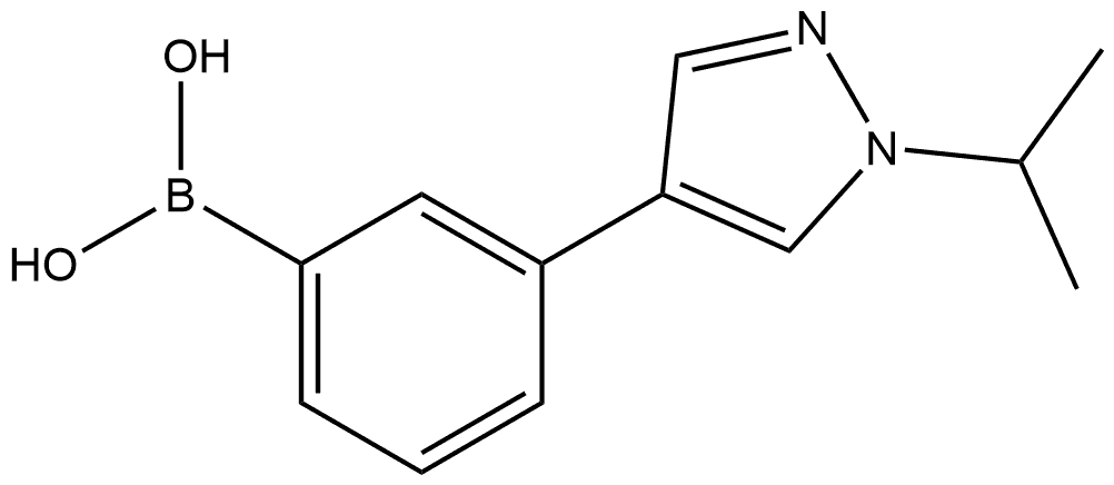 3-(1-Isopropyl-4-pyrazolyl)phenylboronic Acid Structure