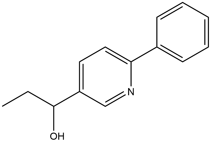 1-(6-phenylpyridin-3-yl)propan-1-ol 结构式