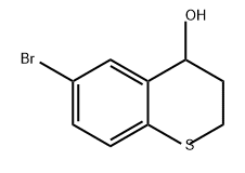 2H-1-Benzothiopyran-4-ol, 6-bromo-3,4-dihydro- Structure