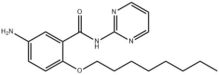 Benzamide, 5-amino-2-(octyloxy)-N-2-pyrimidinyl- Structure