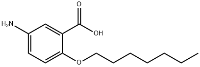 Benzoic acid, 5-amino-2-(heptyloxy)- Structure