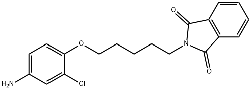 1H-Isoindole-1,3(2H)-dione, 2-[5-(4-amino-2-chlorophenoxy)pentyl]- Structure