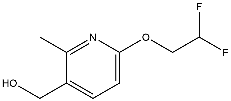 6-(2,2-Difluoroethoxy)-2-methyl-3-pyridinemethanol 结构式