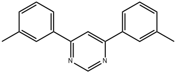 Pyrimidine, 4,6-bis(3-methylphenyl)- Structure