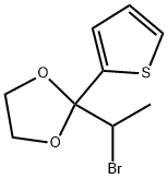 1,3-Dioxolane, 2-(1-bromoethyl)-2-(2-thienyl)-