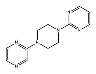 2-(4-(吡嗪-2-基)哌嗪-1-基)嘧啶, 137448-39-6, 结构式