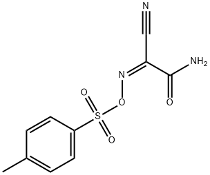 Acetamide, 2-cyano-2-[[[(4-methylphenyl)sulfonyl]oxy]imino]-, (2Z)- Structure