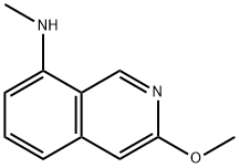 3-Methoxy-N-methylisoquinolin-8-amine 结构式