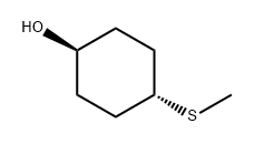 Cyclohexanol, 4-(methylthio)-, trans- Struktur