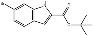 6-溴-1H-吲哚-2-羧酸叔丁酯,1375067-54-1,结构式